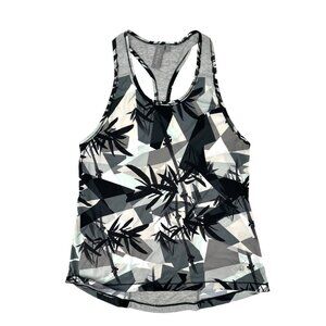 Sweaty Betty Activewear Breezy Tank Top Size Small Gray Tropical Print Relaxed